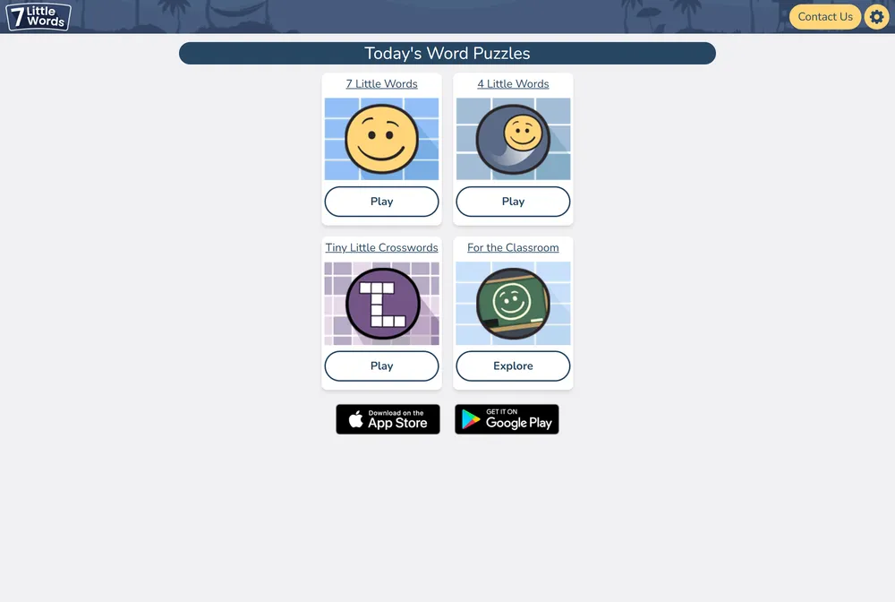 7 Little Words game screenshot