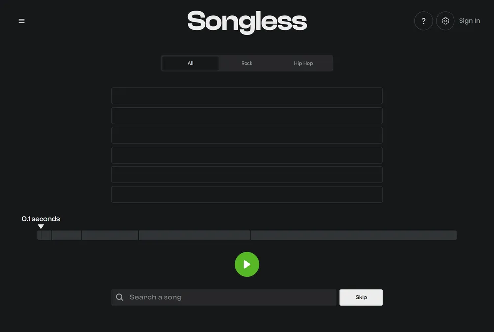 Songless game screenshot